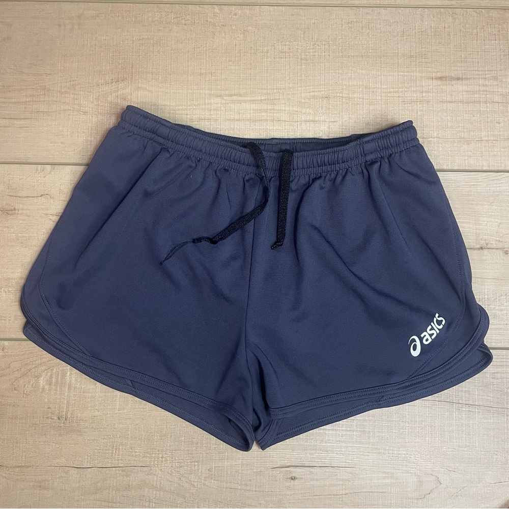 ASICS Women’s Navy Gray Performance Running Shorts Size Small
